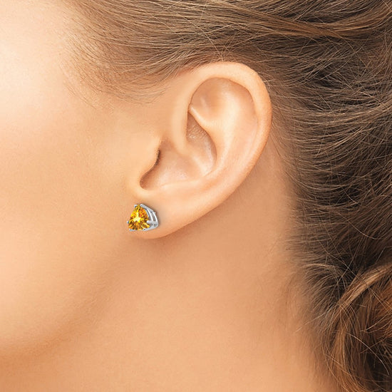 14k Trillion Gemstone Earrings
