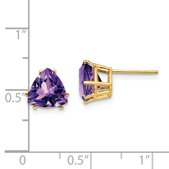 14k Trillion Gemstone Earrings