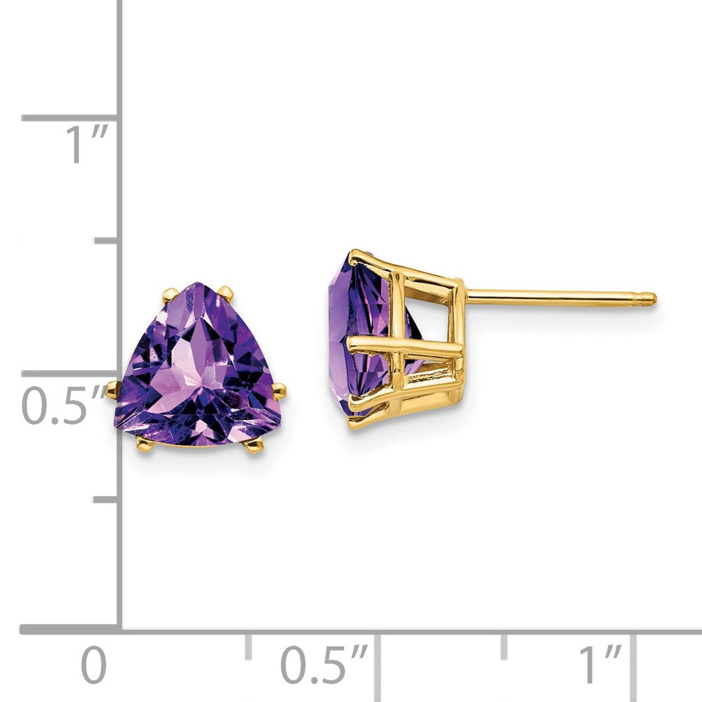 14k Trillion Gemstone Earrings