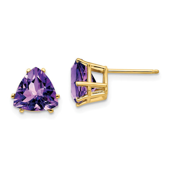 14k Trillion Gemstone Earrings
