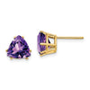14k Trillion Gemstone Earrings