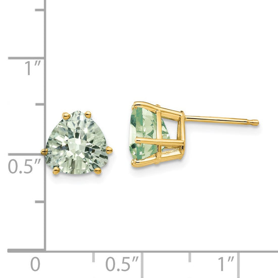 14k Trillion Gemstone Earrings