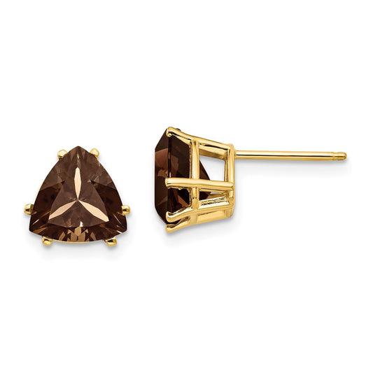 14k Trillion Gemstone Earrings