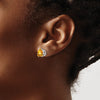 14k Trillion Gemstone Earrings