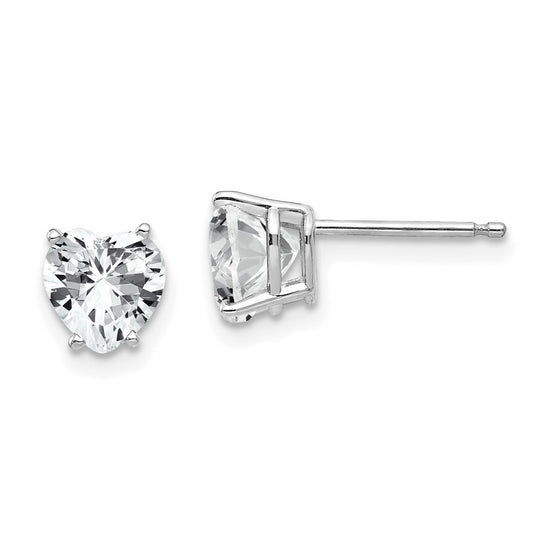 Gold CZ Stud Earrings