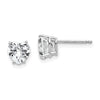 Gold CZ Stud Earrings