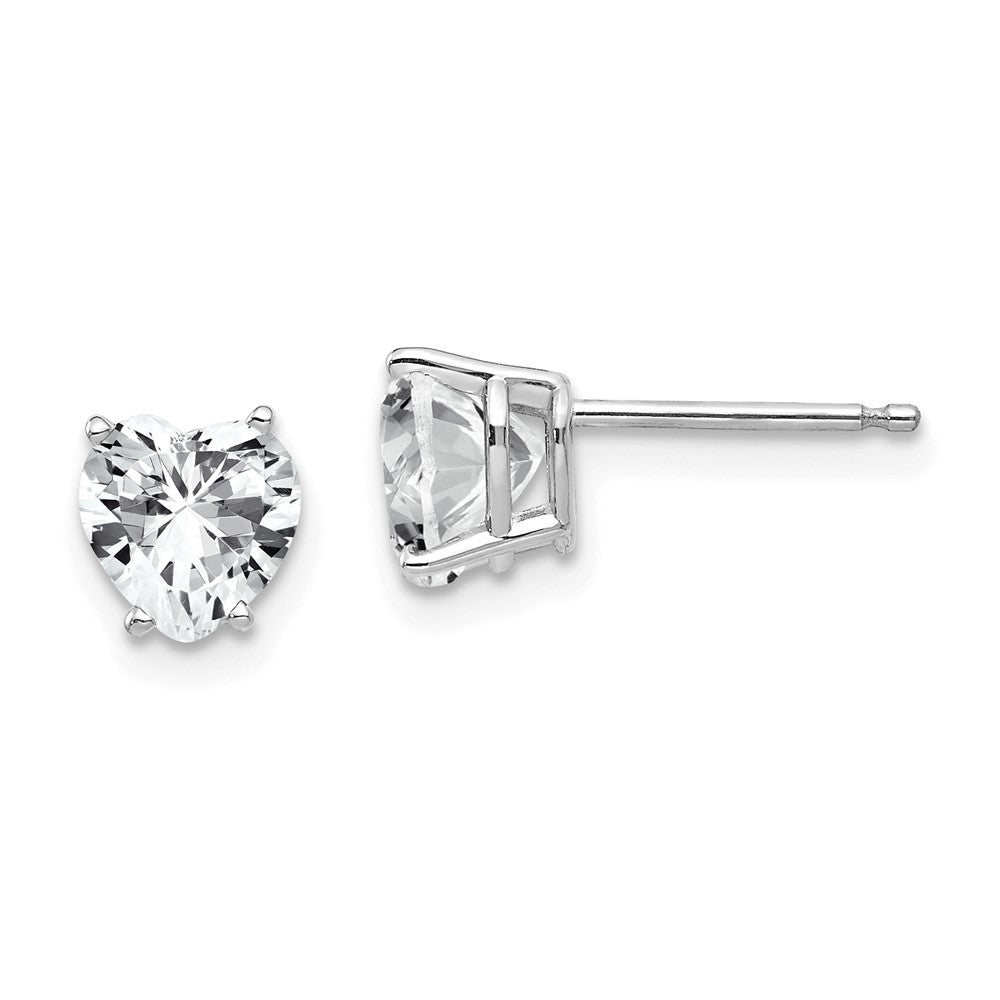 Gold CZ Stud Earrings
