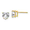 Gold CZ Stud Earrings