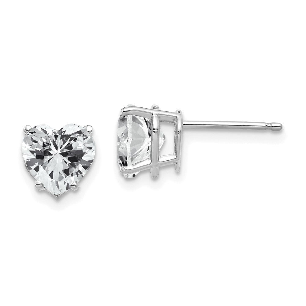 Gold CZ Stud Earrings