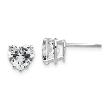 Gold CZ Stud Earrings