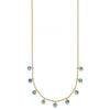 14k Blue Topaz Dangles 16 inch Necklace Plus 2 inch Extender