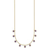 14K Amethyst/Citrine/Garnet/Peridot/Blue Topaz 16 inch Necklace Plus 2 inch Extender