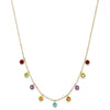 14K Amethyst/Citrine/Garnet/Peridot/Blue Topaz 16 inch Necklace Plus 2 inch Extender