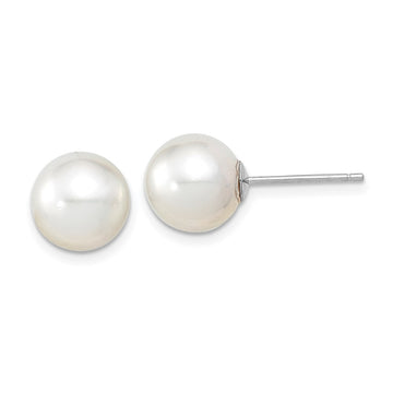 Gold Saltwater Cultured Pearl Earrings