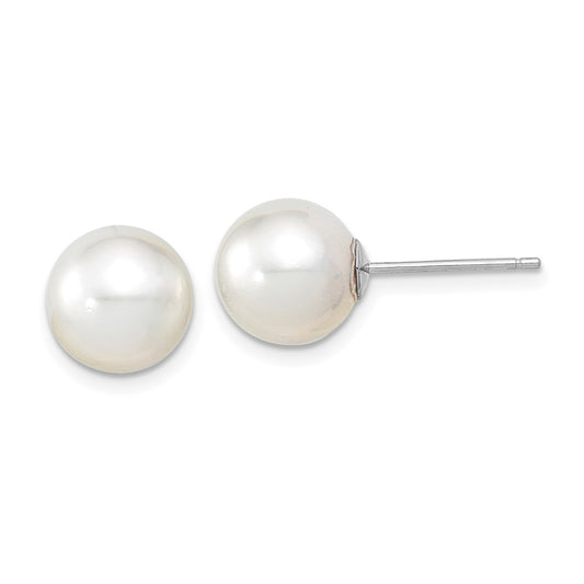 Gold Saltwater Cultured Pearl Earrings