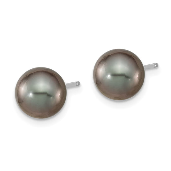 Gold Tahitian Pearl Earrings