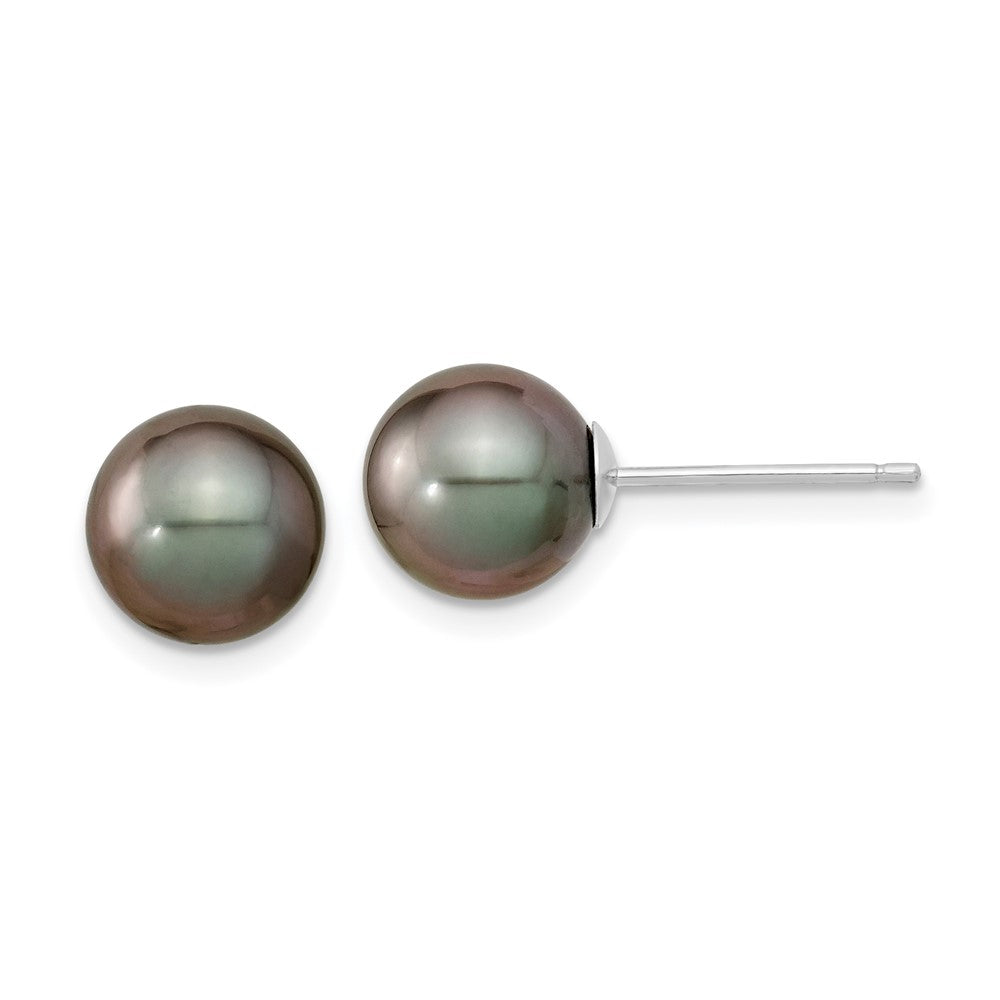 Gold Tahitian Pearl Earrings