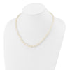 14k 4-8mm White Freshwater Cultured Pearl Graduated 18 inch Necklace