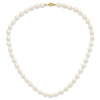 14k 7-8mm White Rice Freshwater Cultured Pearl 18 inch Necklace and Post Earring Set