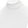 14k 3-5mm Semi-Round White Freshwater Cultured Pearl 12 inch Necklace / 4 inch Bracelet / Post Earrings 3-piece Set