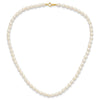 14k 3-5mm White Freshwater Cultured Pearl 14 inch Necklace, 5 inch Bracelet and Post Earrings Set
