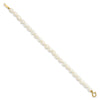 14k 3-5mm White Freshwater Cultured Pearl 14 inch Necklace, 5 inch Bracelet and Post Earrings Set