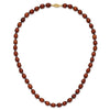 14k 7-8mm Brown Rice Freshwater Cultured Pearl 18 inch Necklace