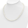 14k 6-7mm White Round Freshwater Cultured Pearl 7.25 inch with 1 Extender Bracelet/18 inch with 2 inch Extender Necklace/Button Earrings Set