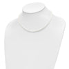 14k 4-5mm White Freshwater Cultured Pearl 14 inch Necklace with 1 inch Extender/5 inch Bracelet with 1 inch Extender/Post Earrings Set