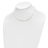 14k 5-6mm White Freshwater Cultured Pearl 14 inch Necklace / 5 inch Bracelet / Post Earrings 3-piece Set