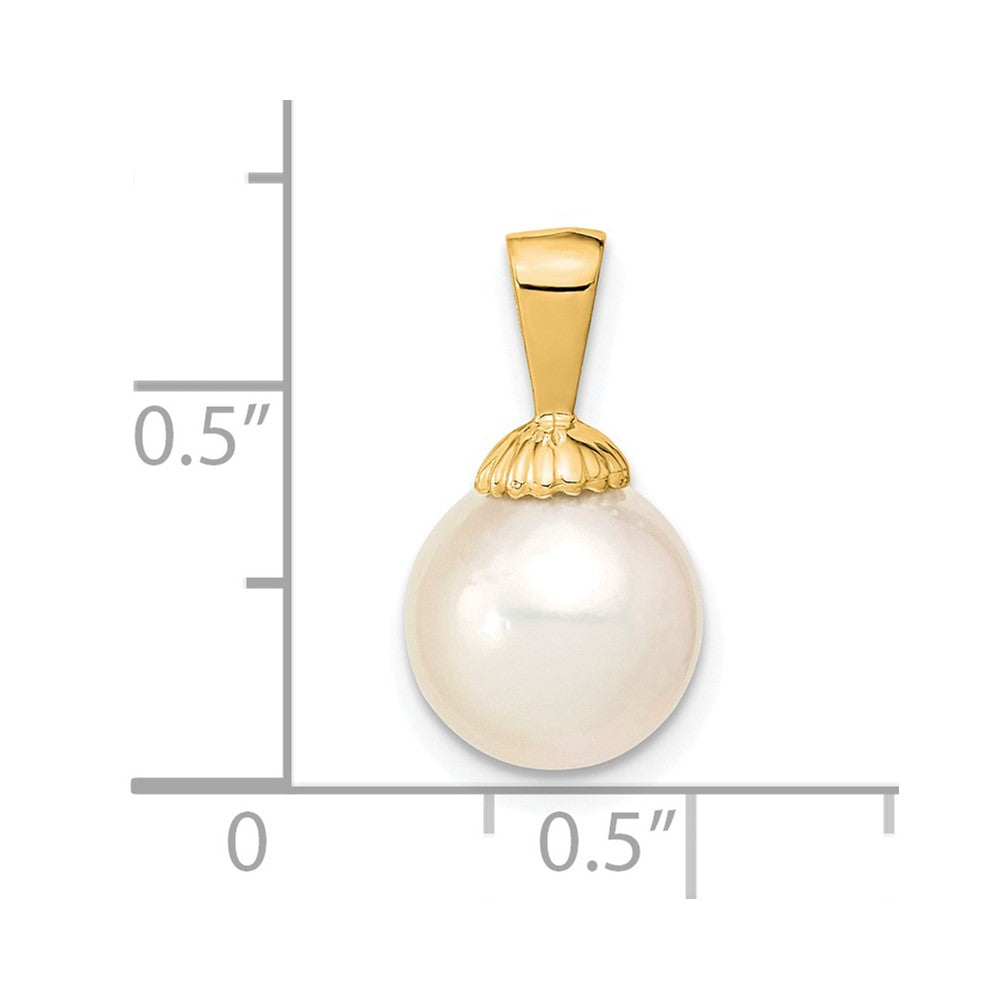 Gold Saltwater Cultured Pearl Pendant