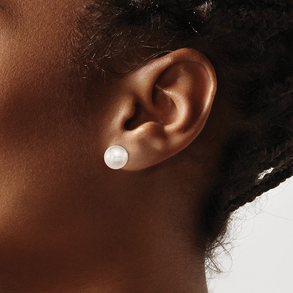 Gold Saltwater Cultured Pearl Earrings