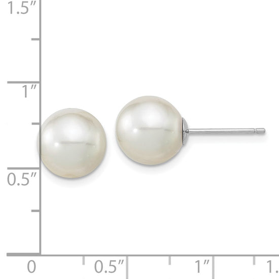 Gold Saltwater Cultured Pearl Earrings