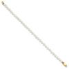 14k 3-4mm White Freshwater Cultured Pearl 14 inch Necklace, 5 inch Bracelet and Post Earrings Set