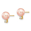 FWC Pearl & Diamond Post Earrings