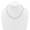 14k 7-8mm White Rice Freshwater Cultured Pearl 18 inch Necklace