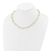 14k 6-7mm White Near-Round Freshwater Cultured Pearl Beaded 18 inch Necklace