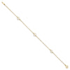 Gold Freshwater Cultured White Near Rounded Bracelets