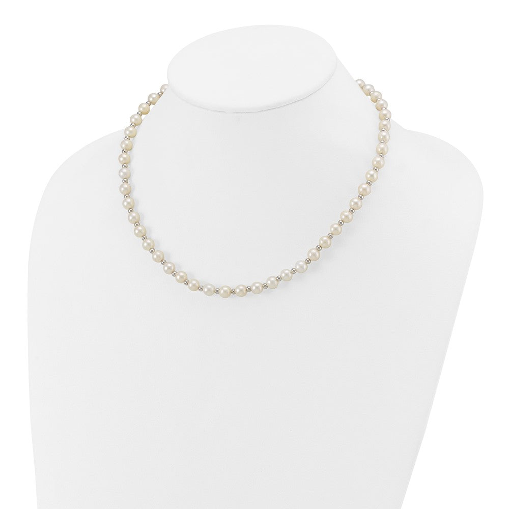 Gold Fresh Water Cultured Pearl Necklace