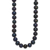 14k White Gold 10-11mm Black Near-Round Freshwater Cultured Pearl 18 inch Necklace