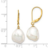 Keshi FWC Pearl Leverback Earrings