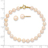 Gold Childrens Pearl Set