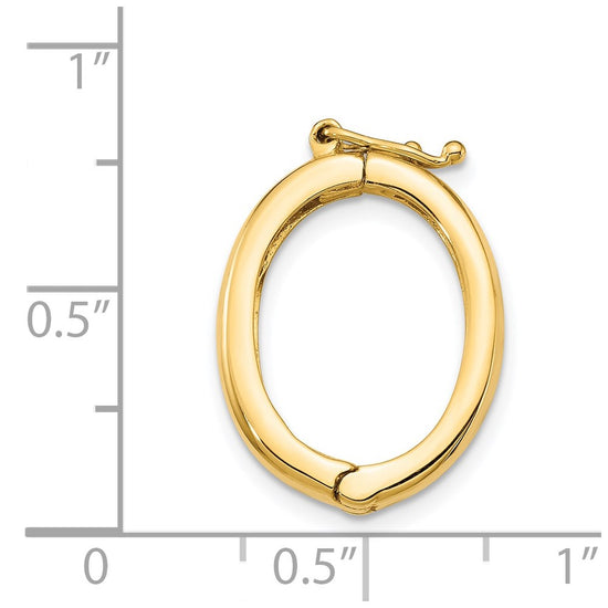 14K 15mm x 20mm Polished Pearl Shortener