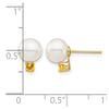 7-7.5mm FWC Pearl & Gemstone Earrings