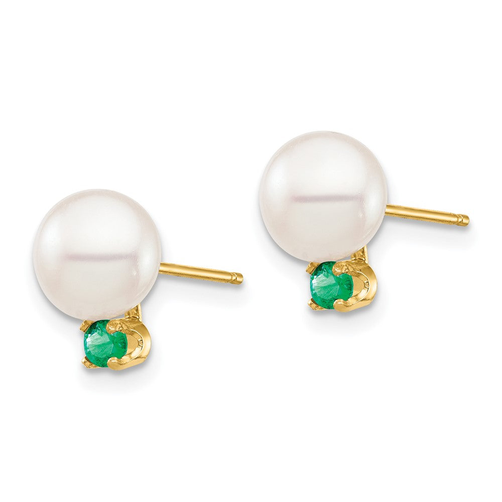 7-7.5mm FWC Pearl & Gemstone Earrings