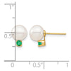 7-7.5mm FWC Pearl & Gemstone Earrings