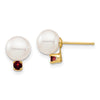 7-7.5mm FWC Pearl & Gemstone Earrings
