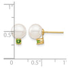 7-7.5mm FWC Pearl & Gemstone Earrings