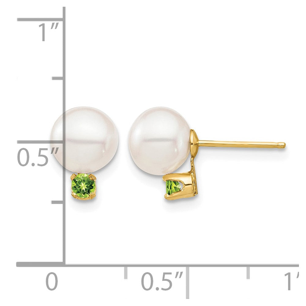 7-7.5mm FWC Pearl & Gemstone Earrings