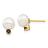 7-7.5mm FWC Pearl & Gemstone Earrings